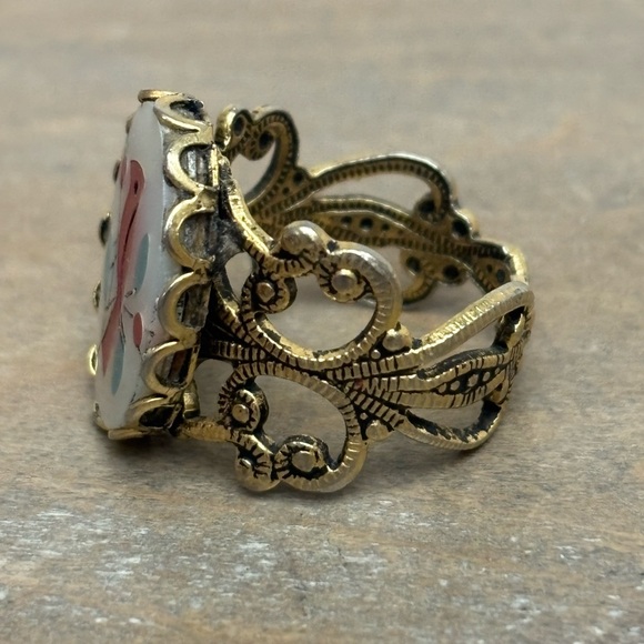 Vintage Zuni Cardinal Adjustable Ring - Picture 8 of 8